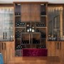 Sea front family home  | Dining room wine wall | Interior Designers